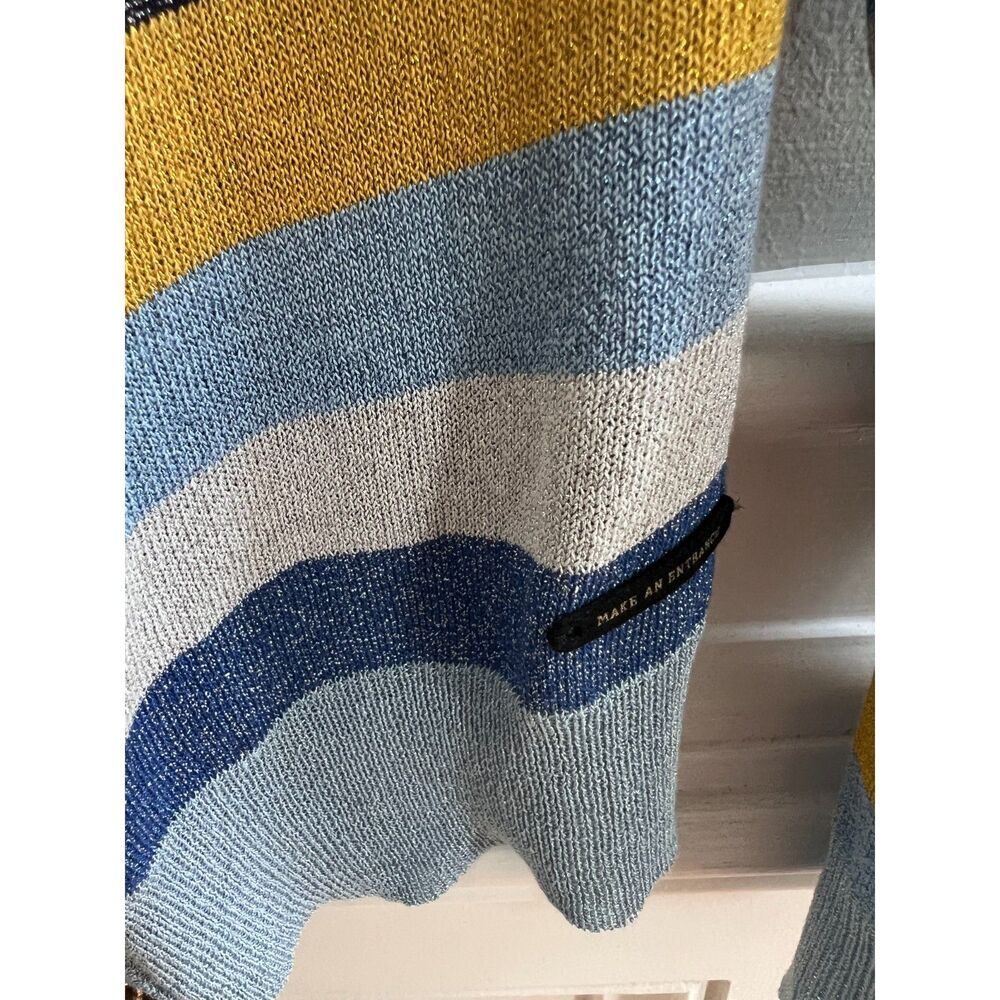 Low Price! NÜMPH Striped Cardigan Sweater Size Medium - Picture 3 of 5